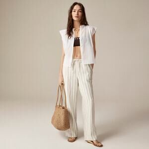 J.CREW Flutter-sleeve button-up shirt in cotton voile Size - L